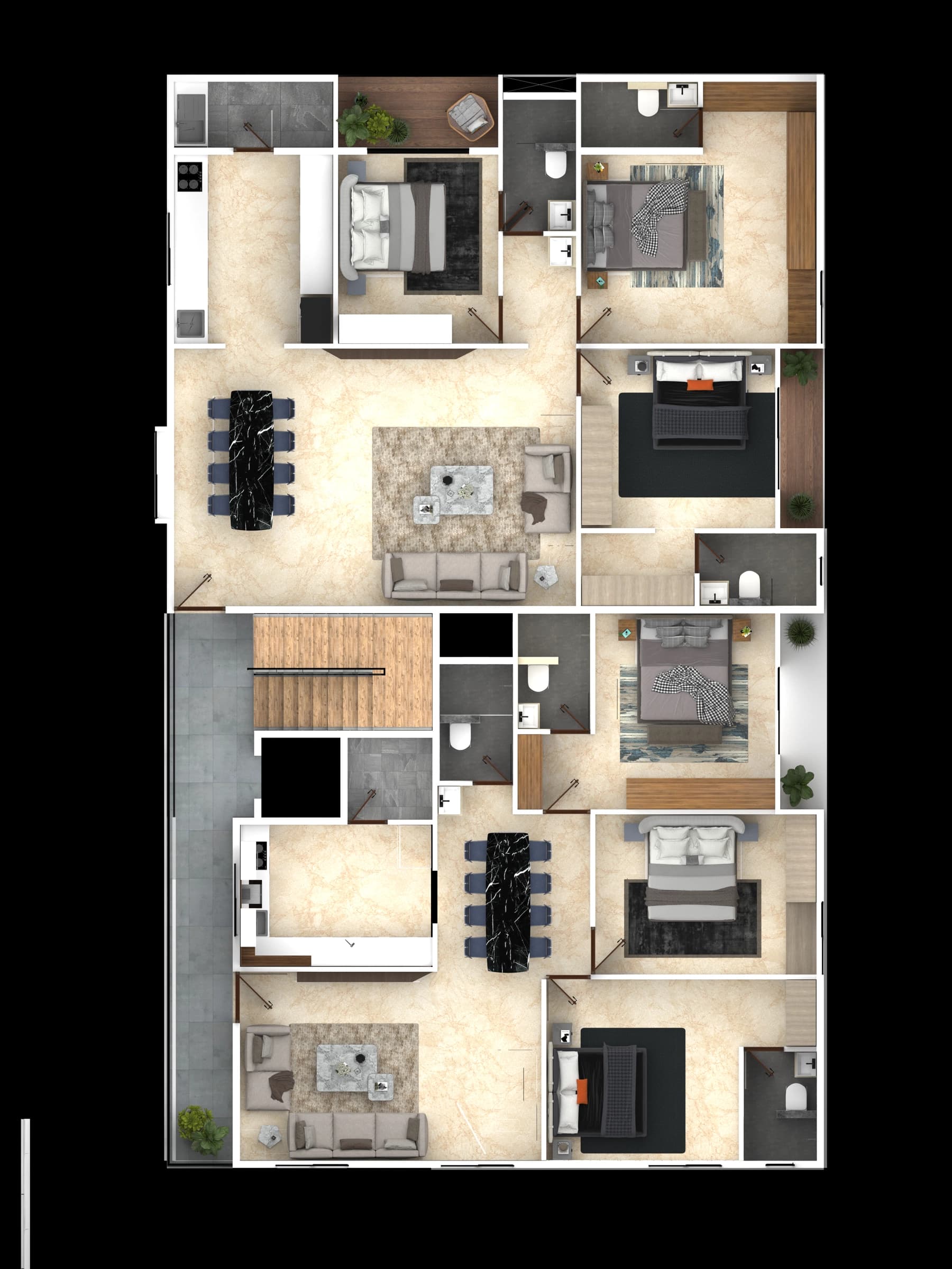 Typical-floor plan drawing