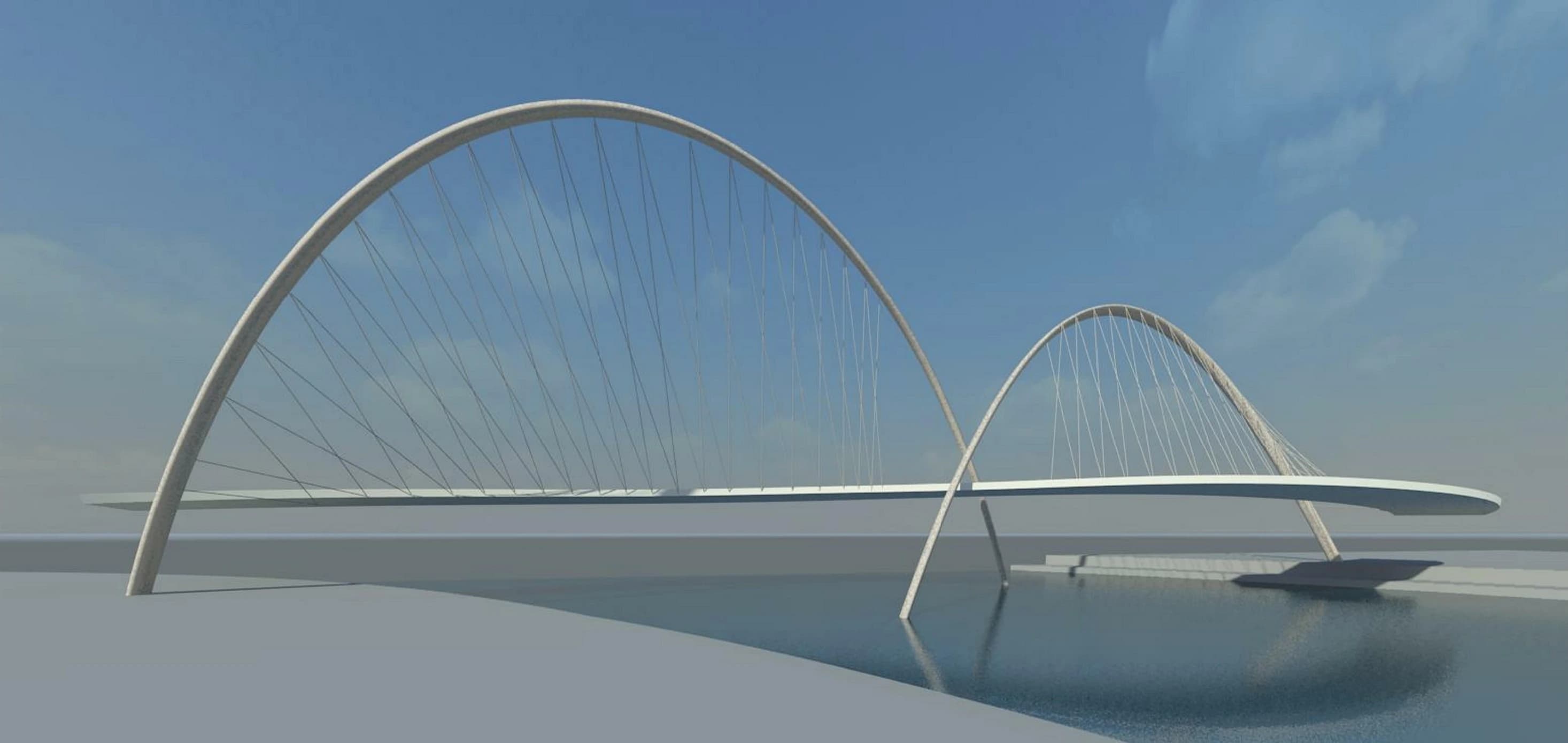 BIM visualization for Pedestrian Arch Bridge