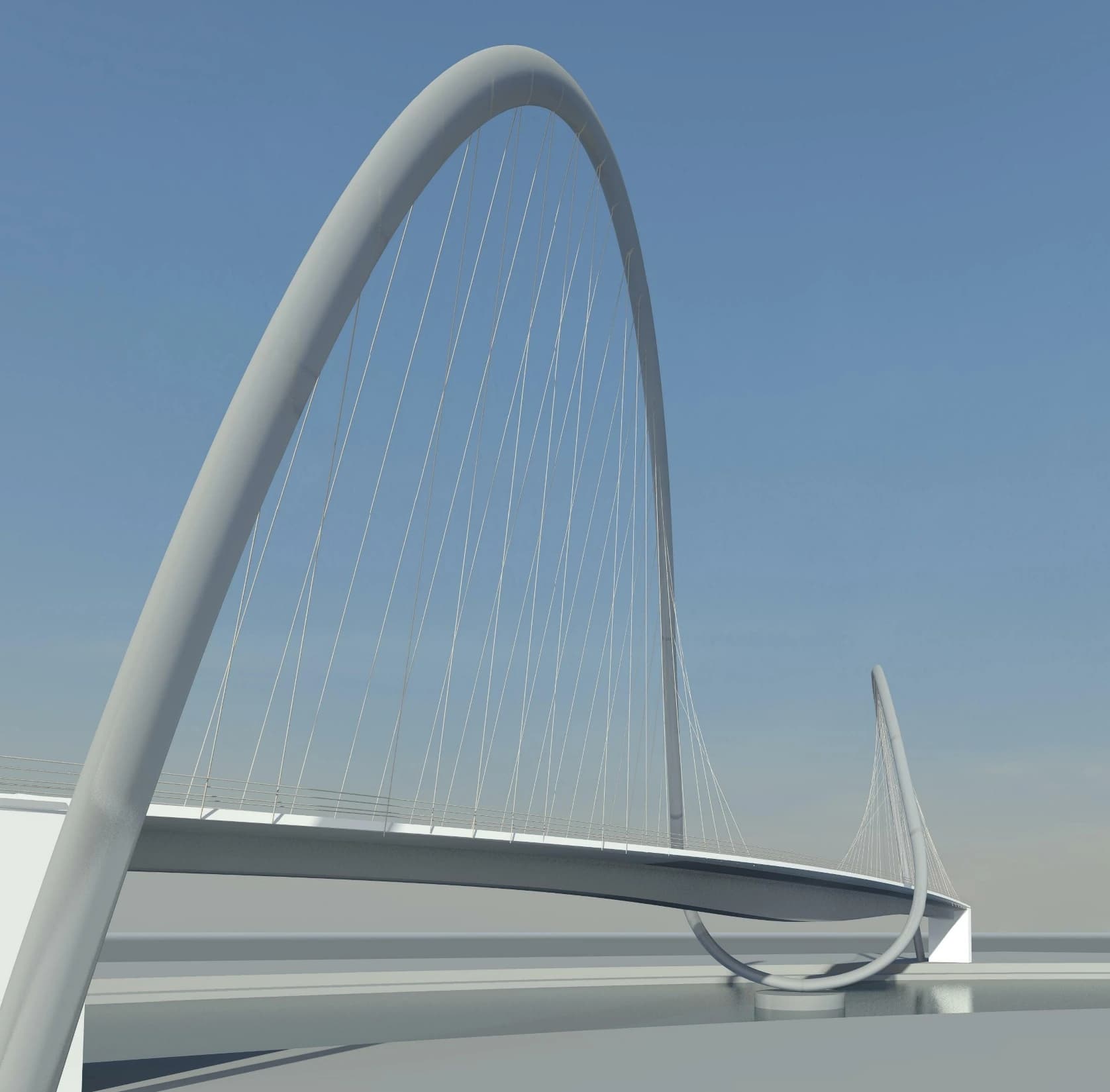 BIM visualization for Pedestrian Arch Bridge