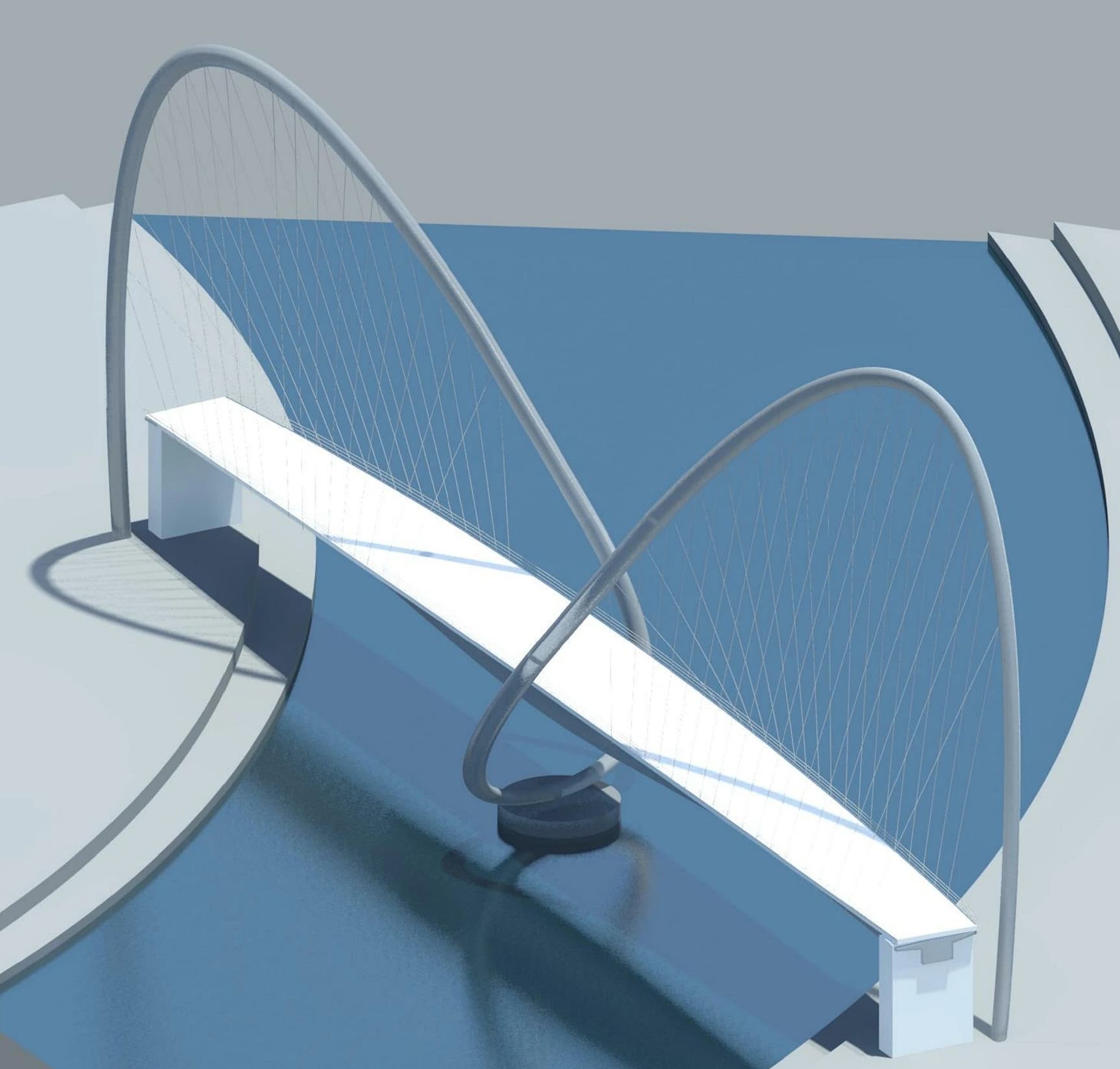 BIM visualization for Pedestrian Arch Bridge